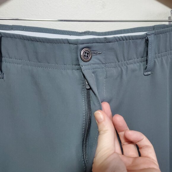 UNDER ARMOUR UA Drive Straight Leg Golf Pants Stretch Downpour Grey Men 34 x 32" - Picture 4 of 15